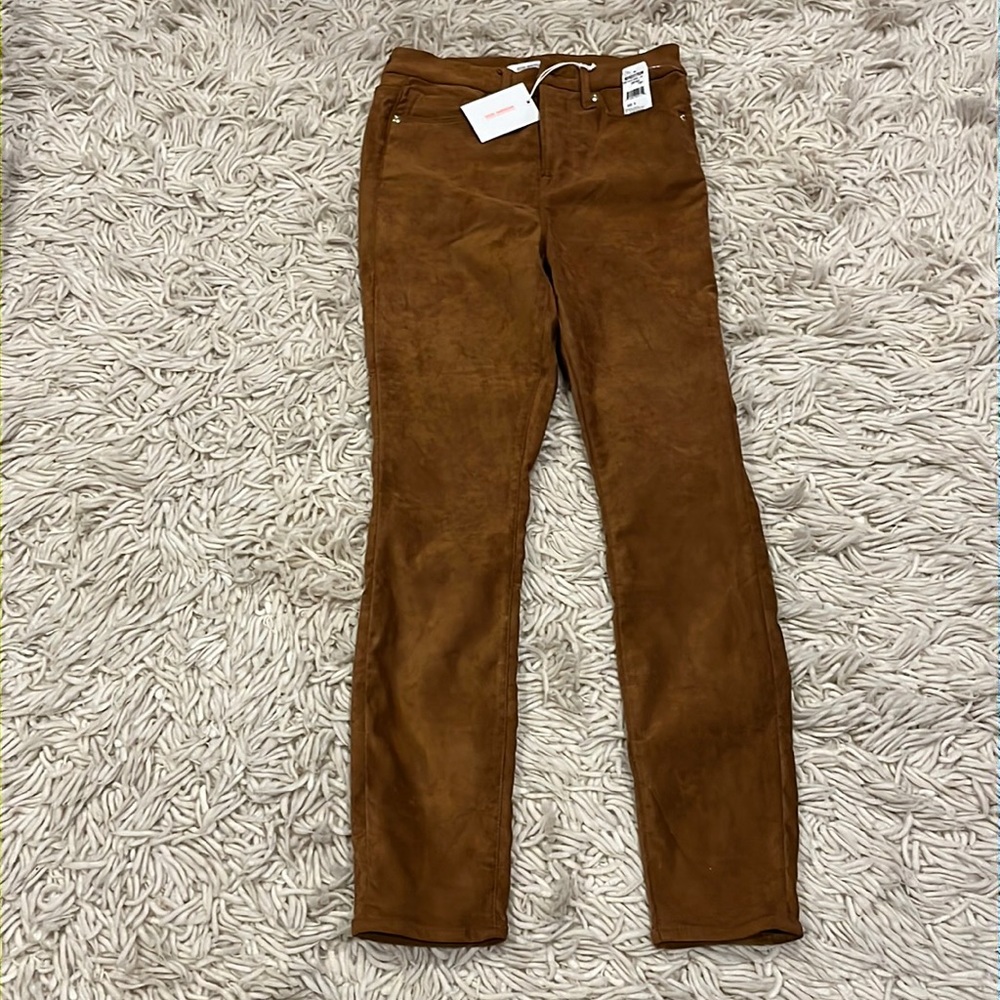 NWT Good American Suede Pants
